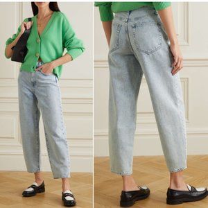 FRAME Ultra High Rise Barrel Jeans